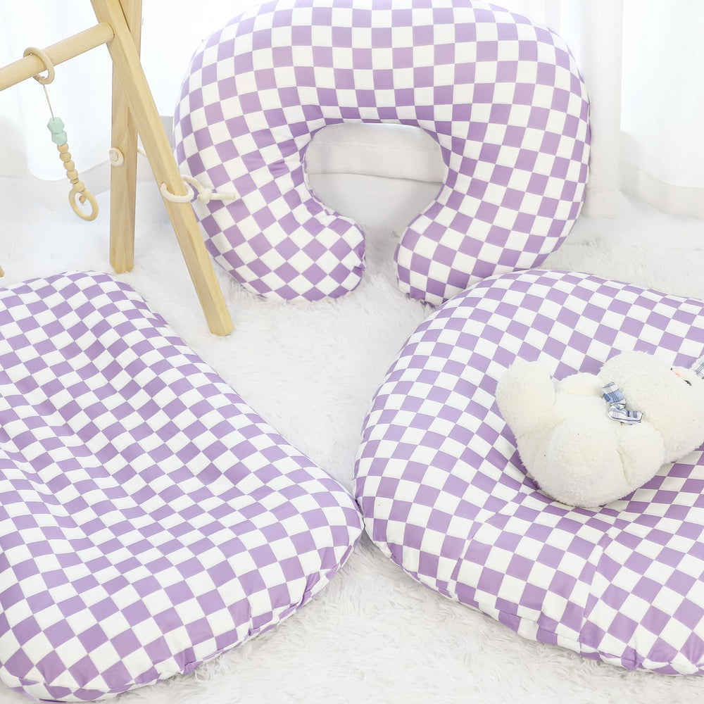 DILIMI nursing pillow cover fits standard pillows for easy swap.