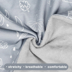 DILIMI nursing pillow cover back side offers soft, breathable material for year-round comfort