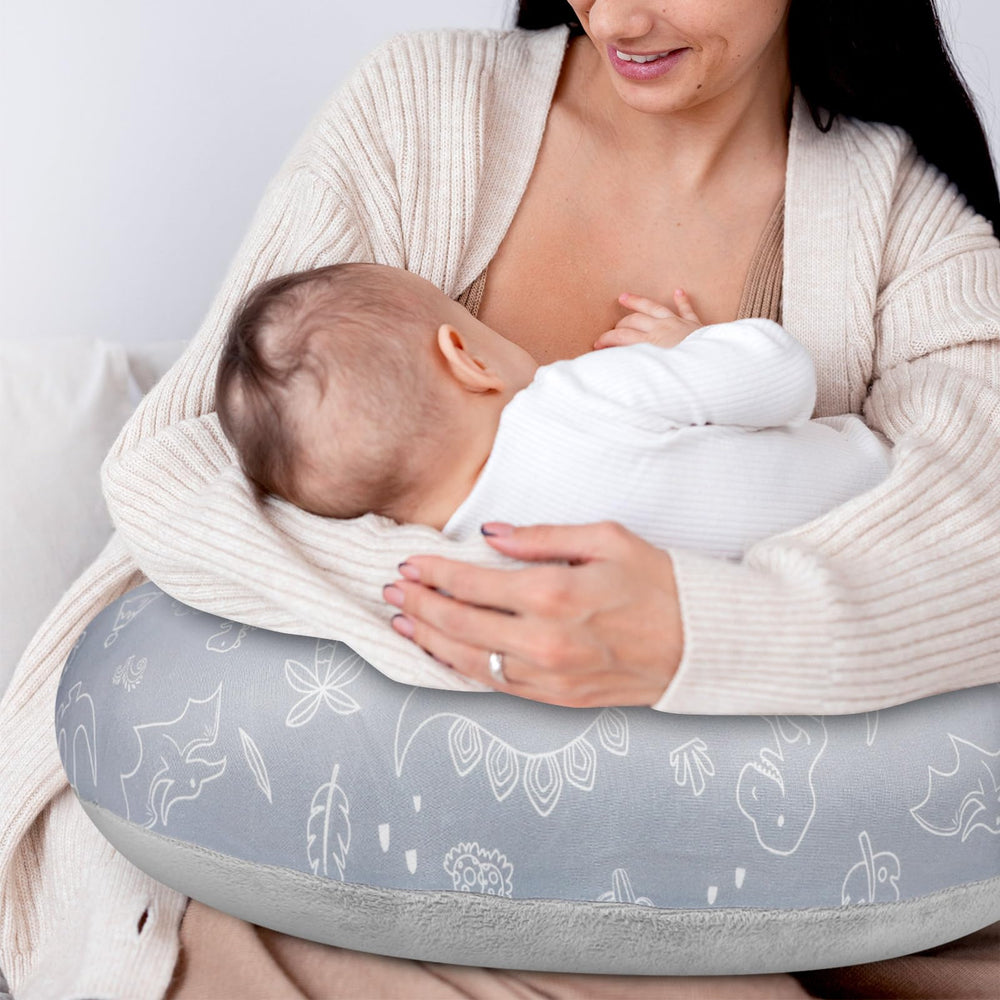 DILIMI nursing pillow cover has a large opening for easy on-and-off and washing