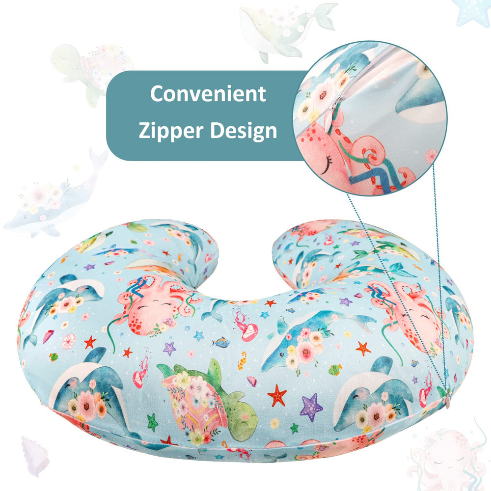 DILIMI Ocean World pattern on pillow cover for unisex baby rooms