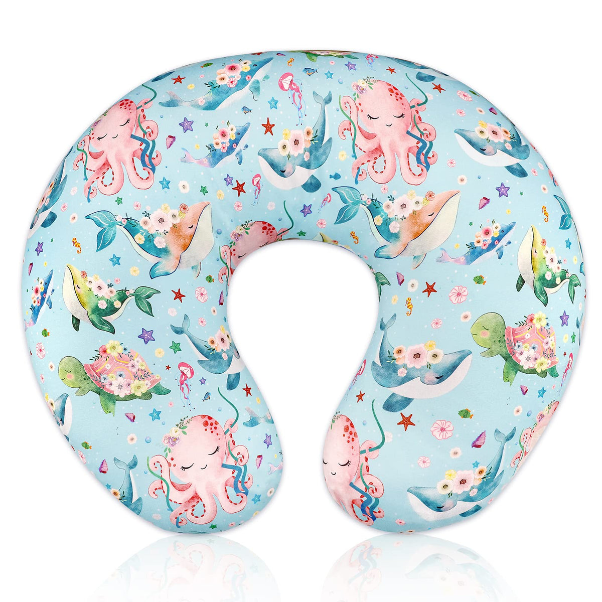 DILIMI Ocean World nursing pillow cover in soft fabric for baby comfort