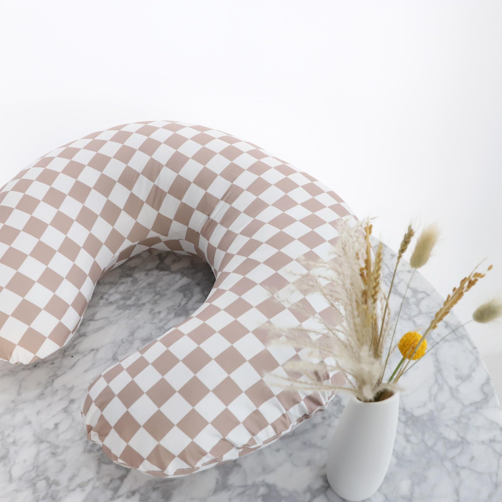 DILIMI nursing pillow cover on a BOPPY pillow for easy use