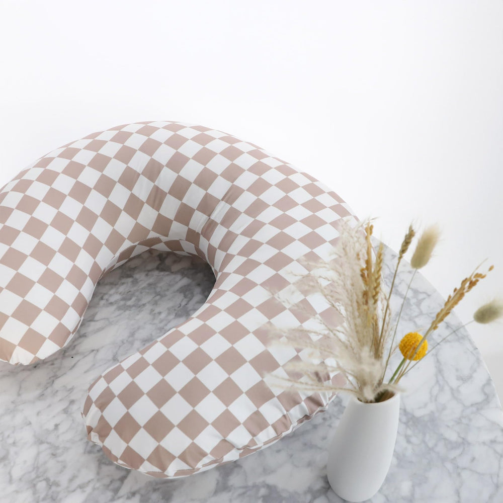 DILIMI nursing pillow cover on a BOPPY pillow for easy use