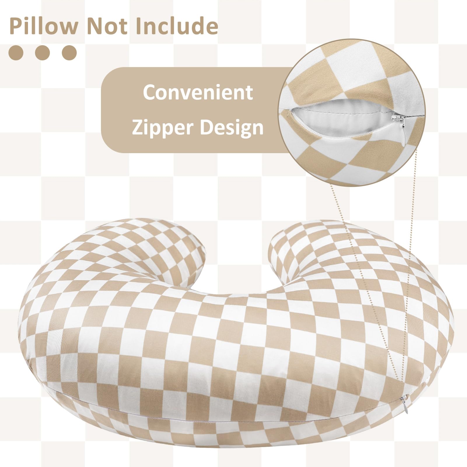 DILIMI nursing pillow cover removable slipcover for quick swaps and easy washing.