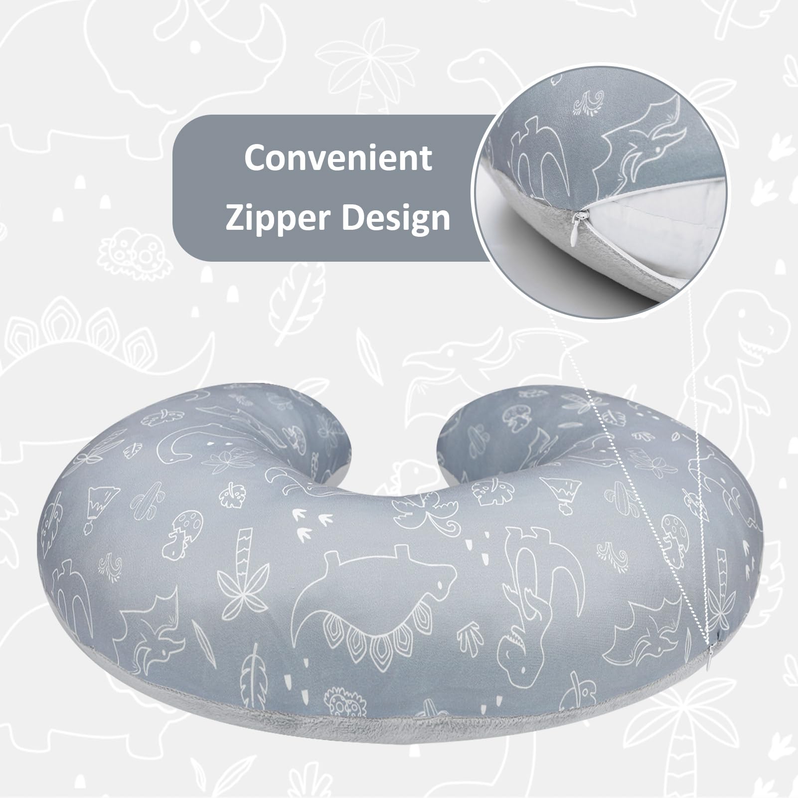 DILIMI nursing pillow cover fabric is soft and breathable, gentle on baby's skin during nursing