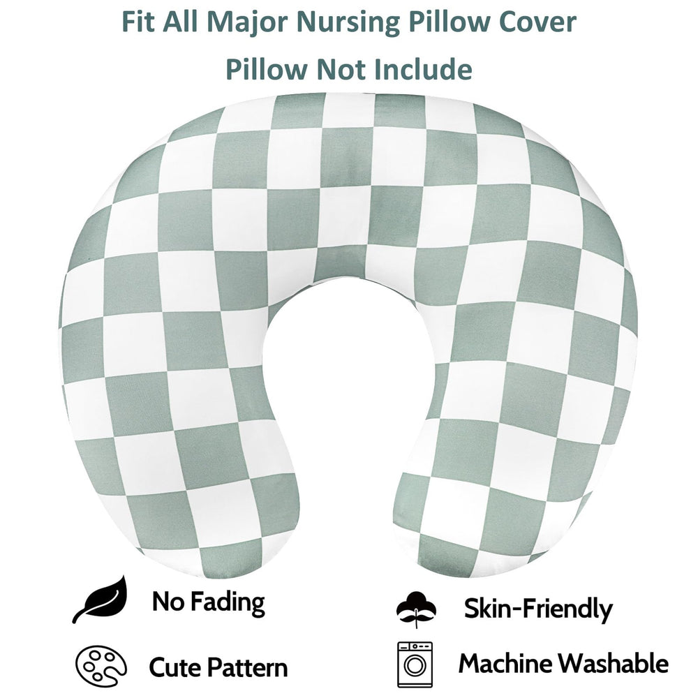 DILIMI nursing pillow cover stretchy material close-up—easy on/off for busy parents.