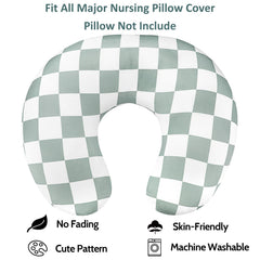DILIMI nursing pillow cover stretchy material close-up—easy on/off for busy parents.