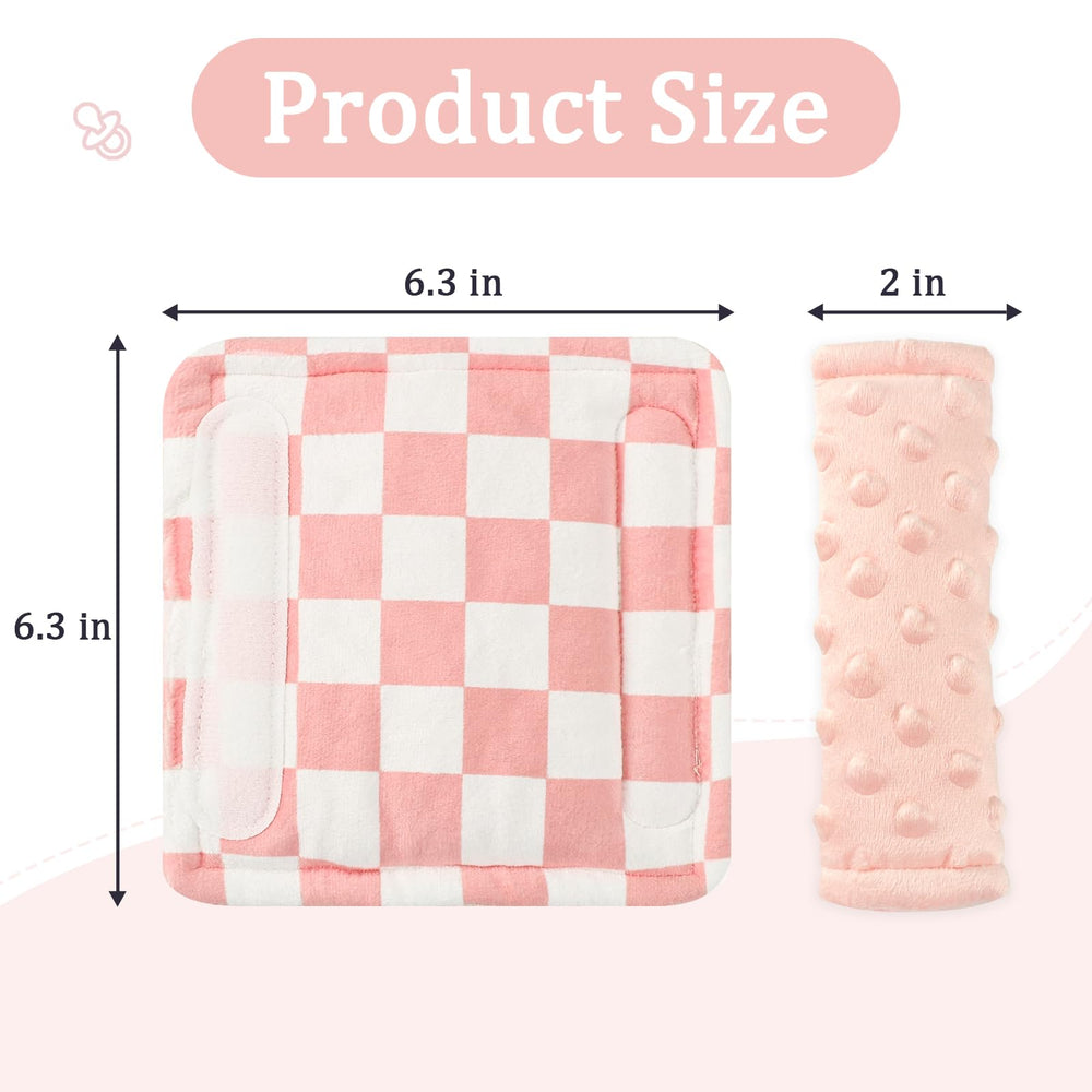 DILIMI soft minky strap pads close-up texture for gentle contact with skin.