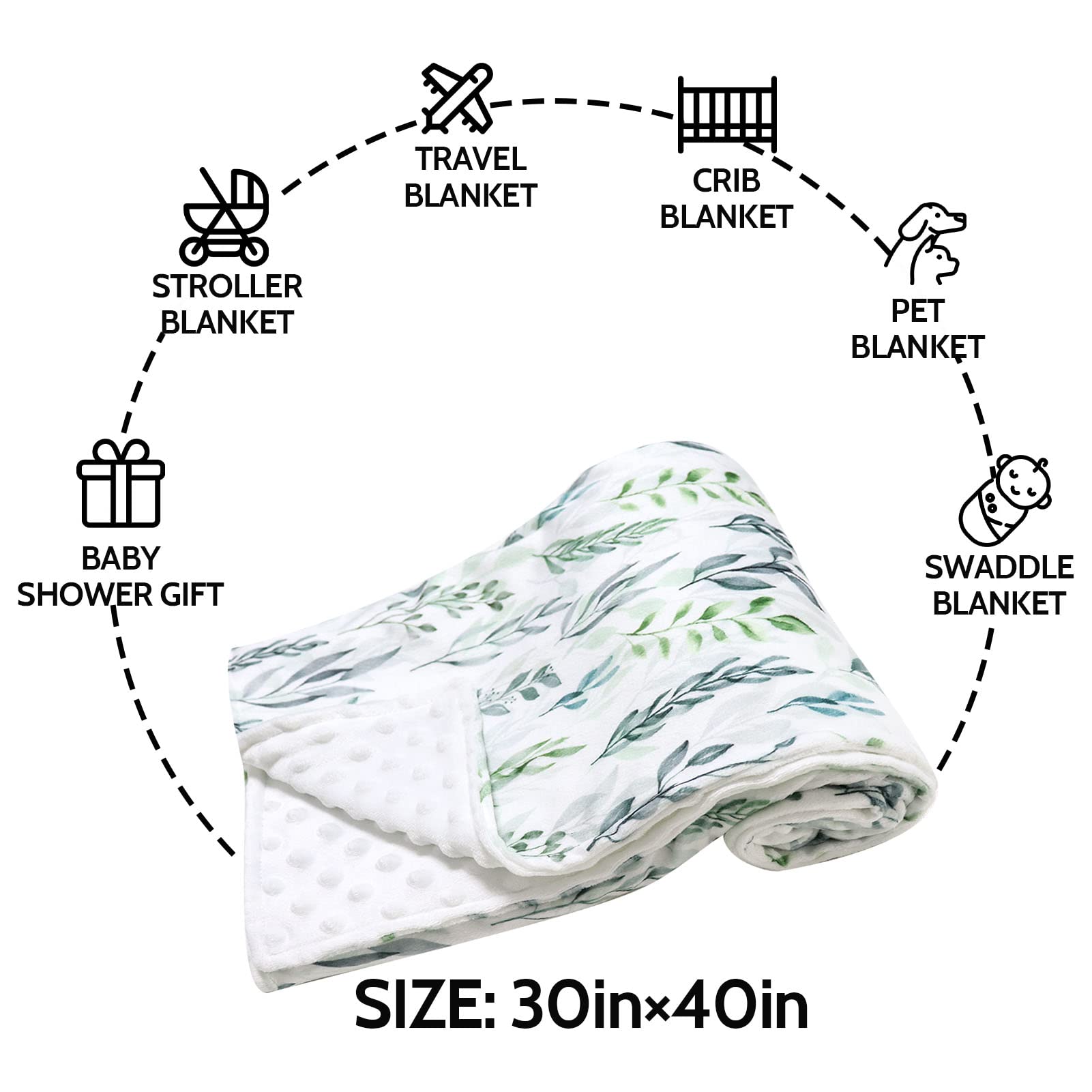 DILIMI baby blanket pairs with stroller covers for outings.