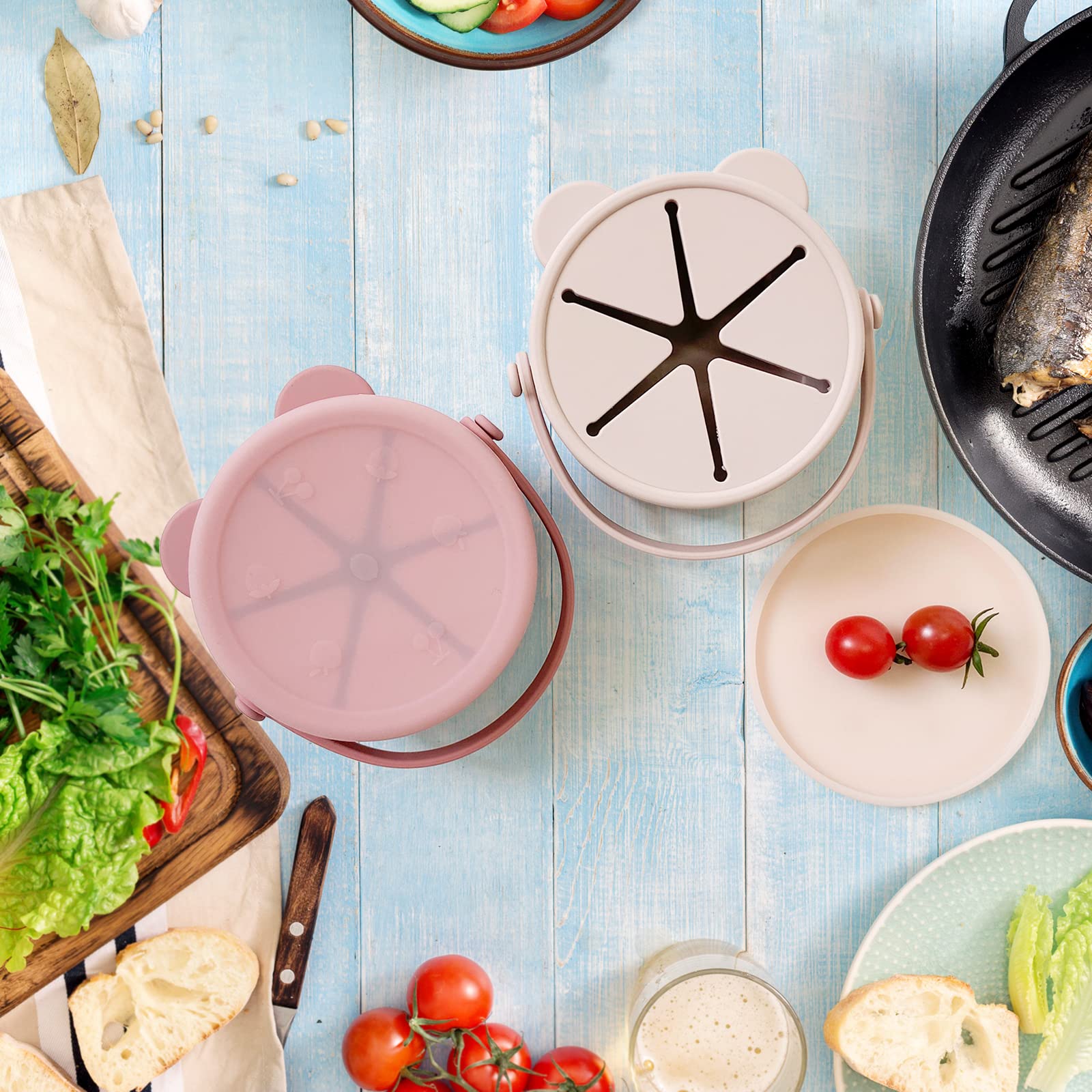 Dilovely dishwasher-safe snack cups simplify cleanup for busy parents