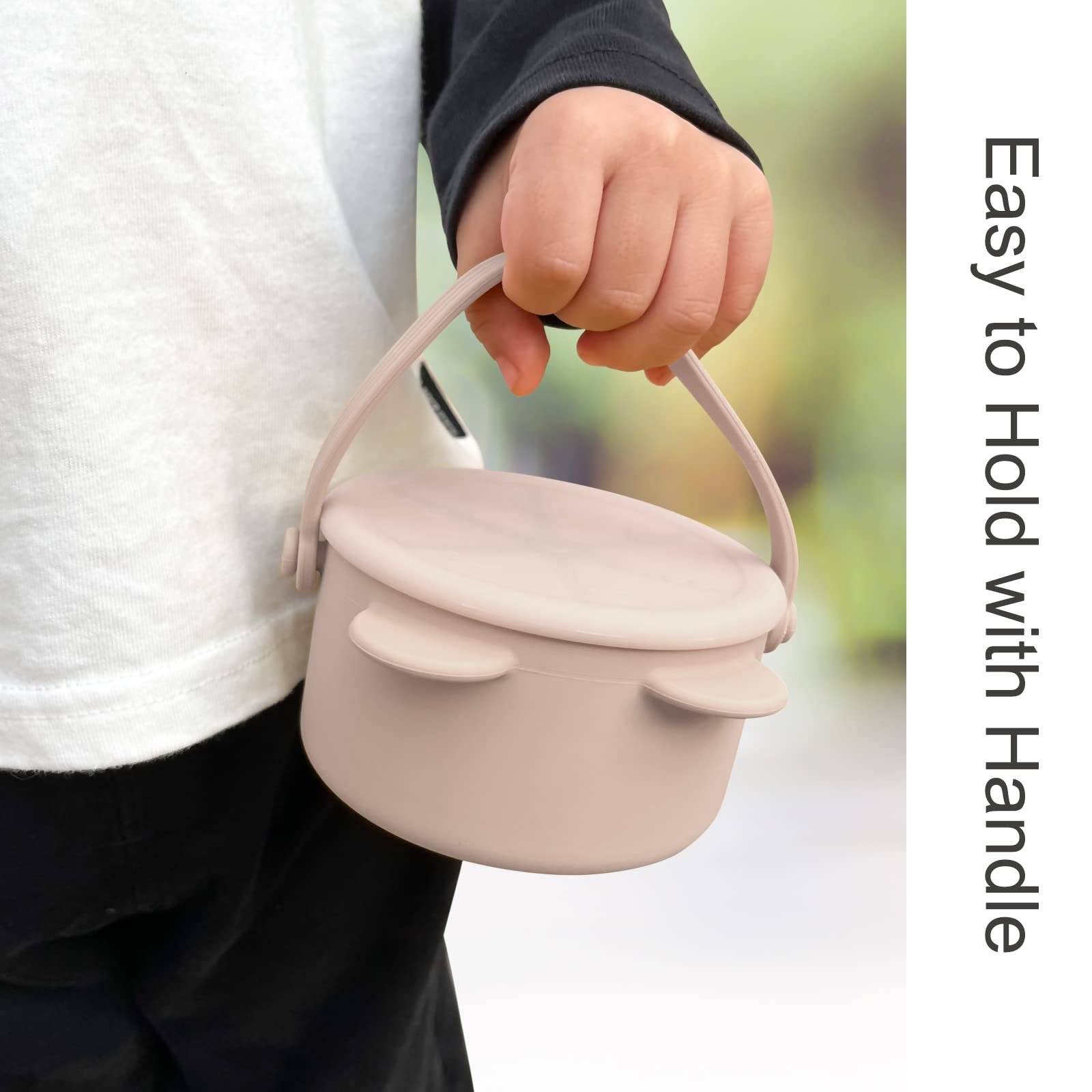 Dilovely petal-opening snack cups offer easy reach for little hands