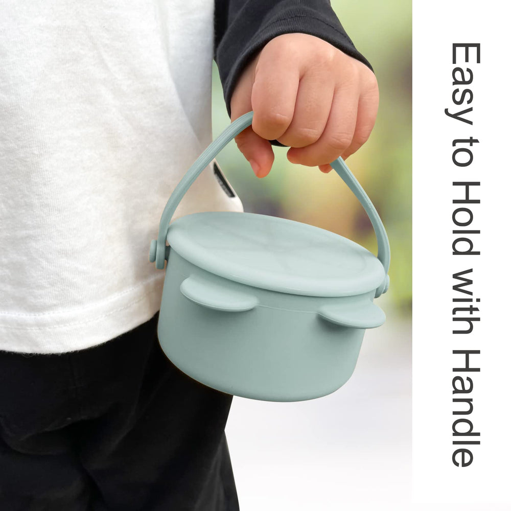 Dilovely BPA-free silicone snack cups safeguard baby snacks safely.