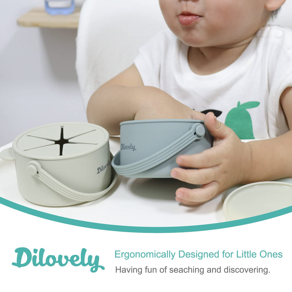 Dilovely snack cups dishwasher-safe for quick cleaning after meals.