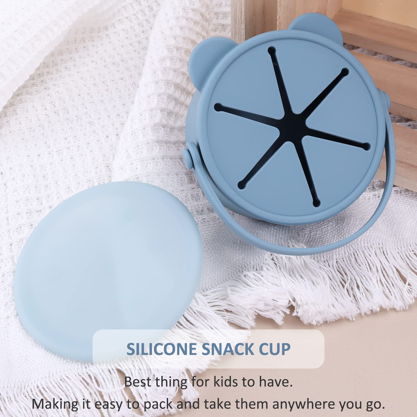 Dilovely snack cups are dishwasher safe for busy parents.