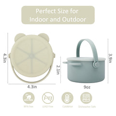 Dilovely snack cups with dustproof lid keeping snacks fresh on the go.