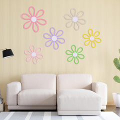 Dimeho daisy macrame wall hanging large adds soft color to a nursery