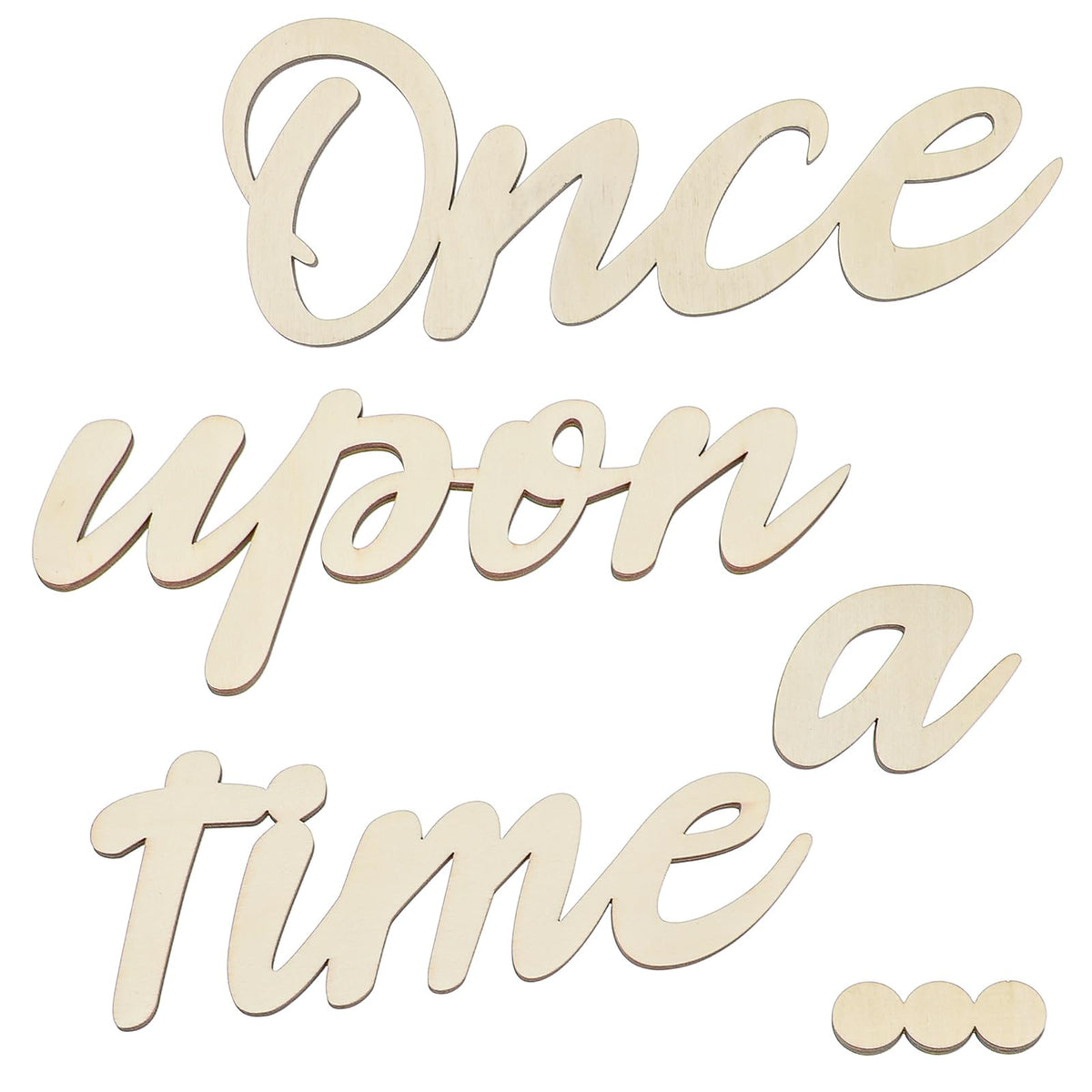 Dimeho Once Upon a Time wooden sign wall art adds warm ambiance to bedrooms