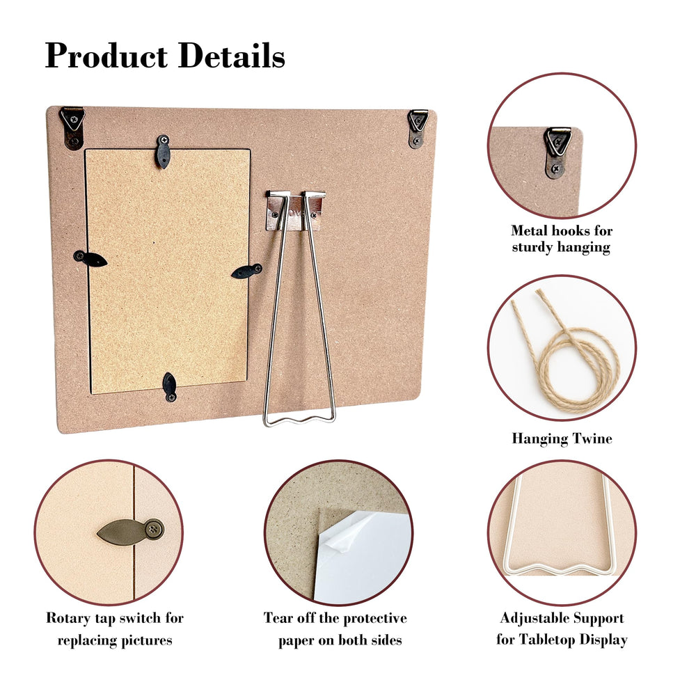 DIMSEOIUS frame hanging rope shows easy wall mounting