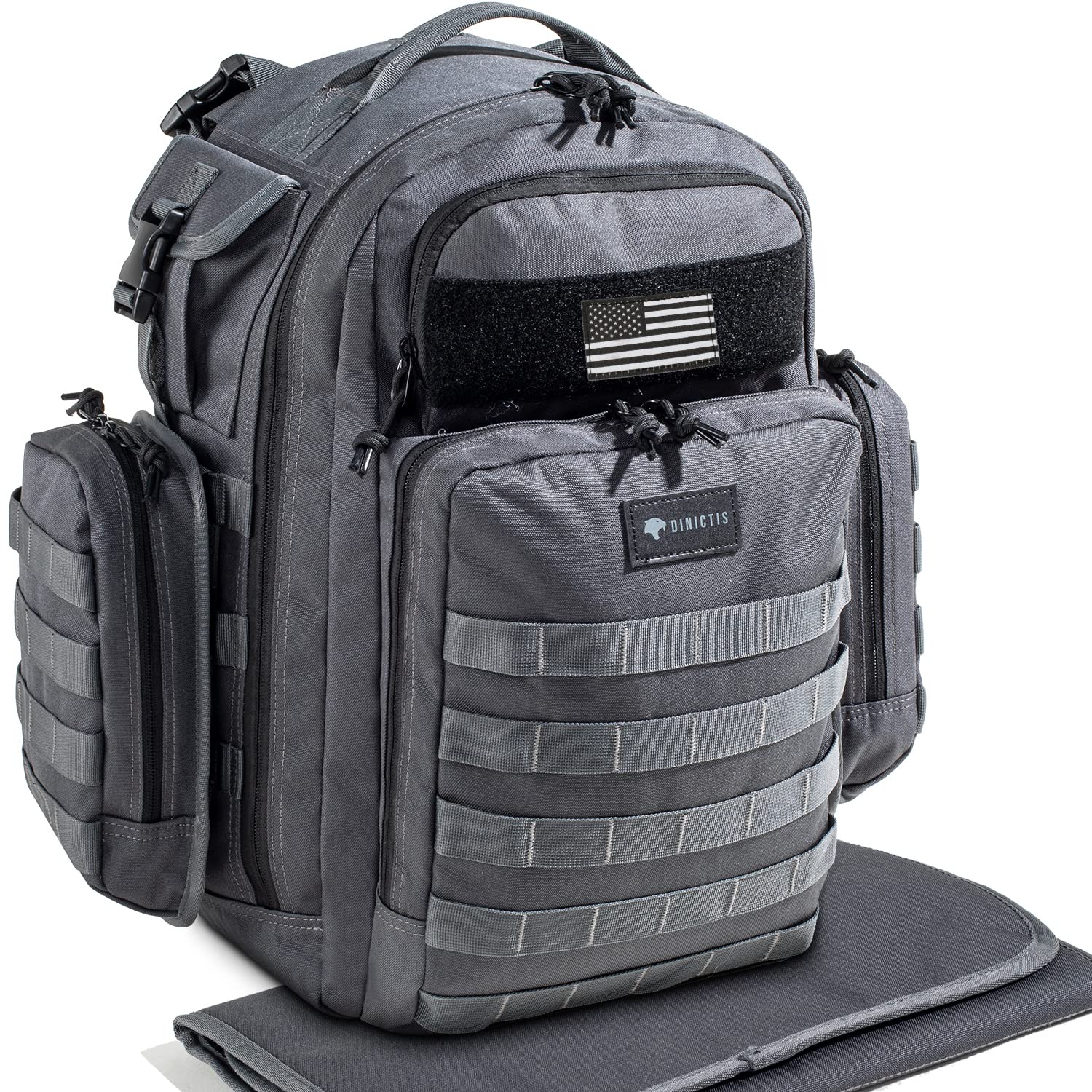 Dinictis Dad Diaper Bag main compartment keeps essentials organized on the go.