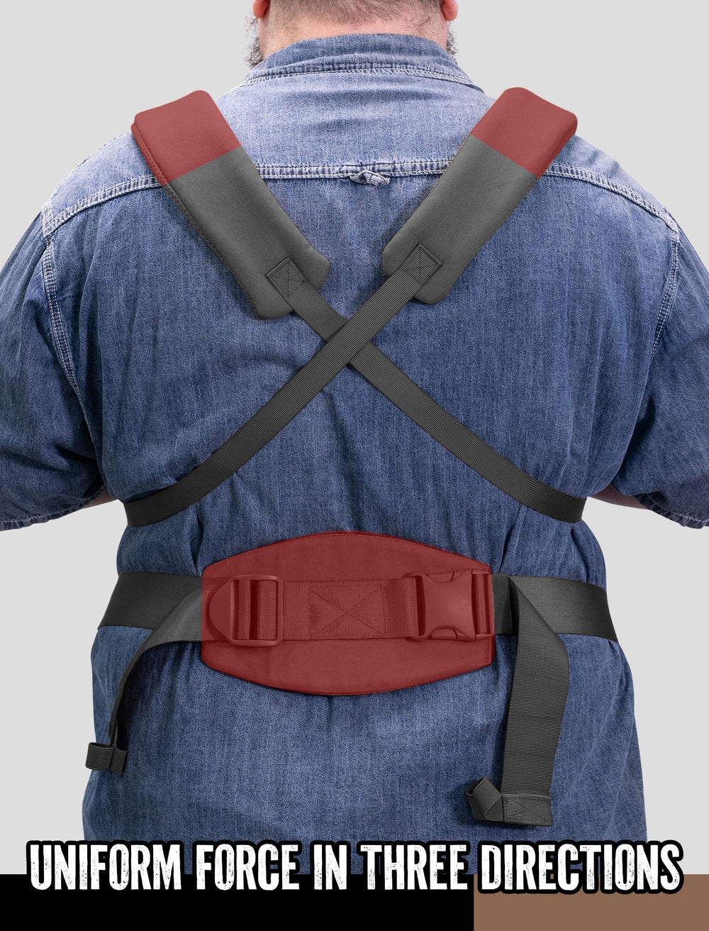 Dinictis Tactical X-shaped back design distributes weight for balanced support.