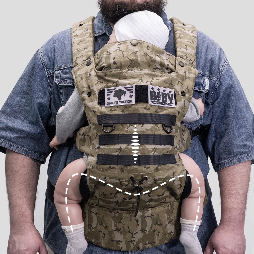 DINICTIS Tactical X-shaped back design distributes weight for comfort