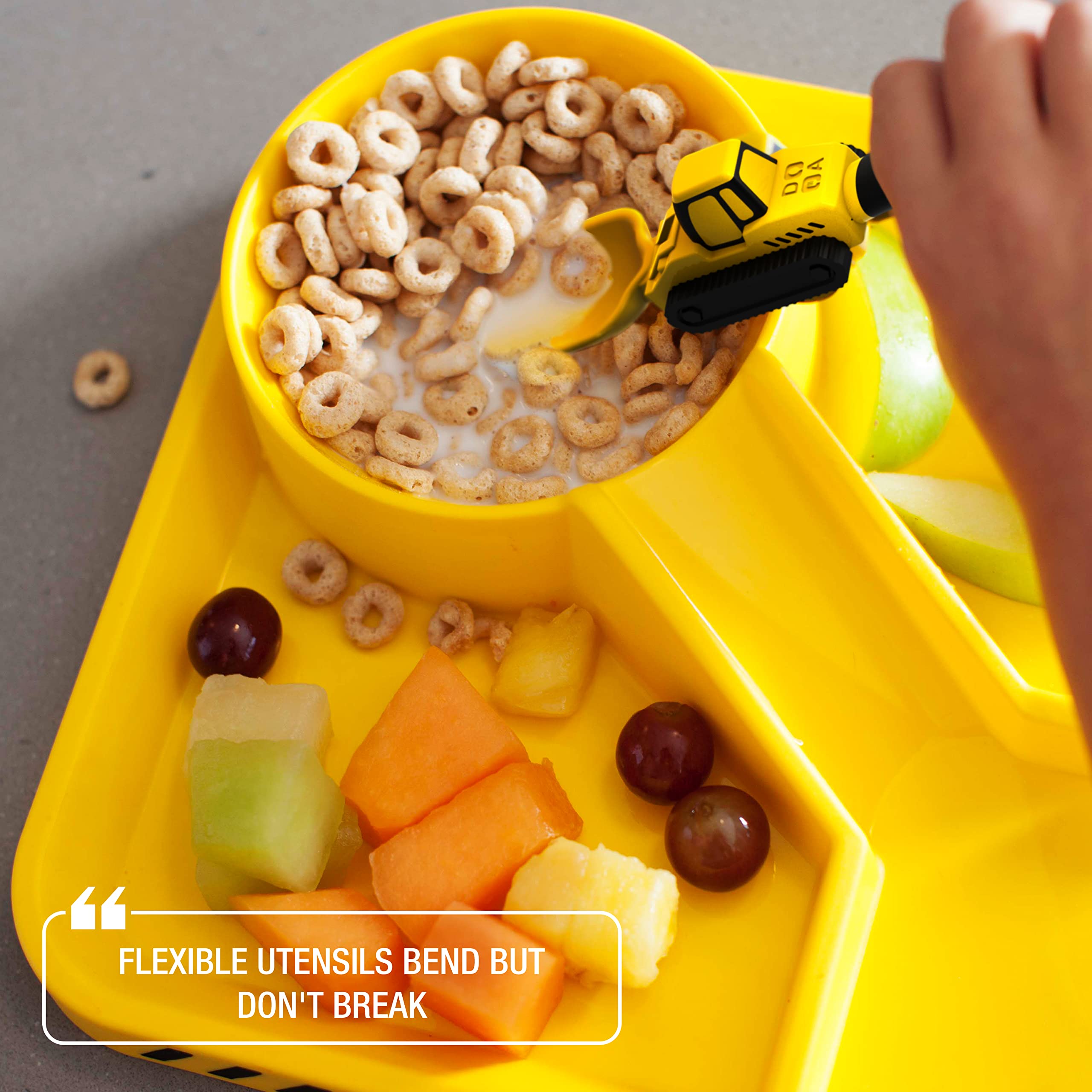 Dinneractive dishwasher-safe design simplifies daily cleanup.