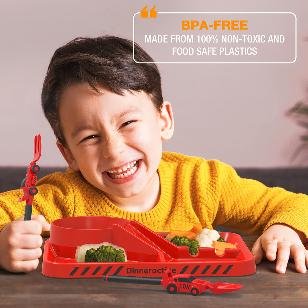 Dinneractive kids mealtime independence utensils encourage self-feeding.