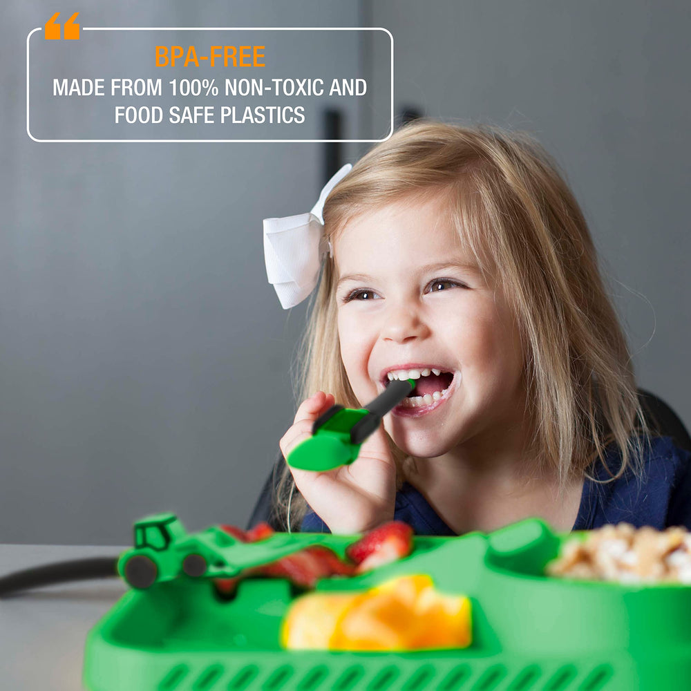 Dinneractive Soft-grip Handles enable easy hold for toddlers.