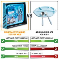 Dinneractive tractor fork designed for toddler self-feeding and engaging play.