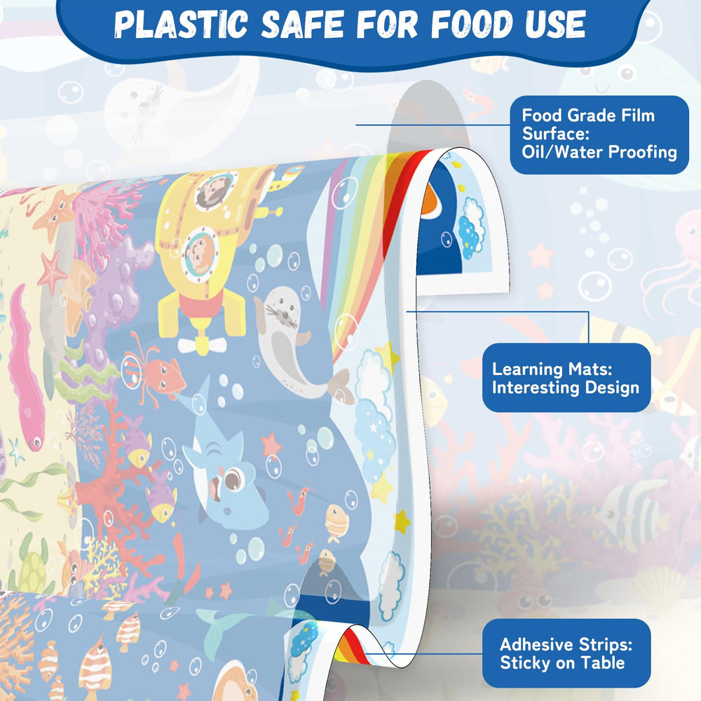 DINSUMRUG disposable mats provide a clean dining surface with quick cleanup.