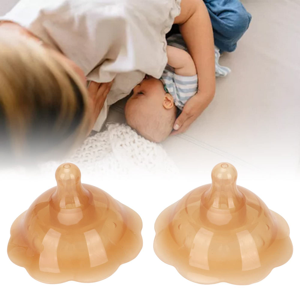 Dioche flat nipple coverage helps with latch support and positioning.