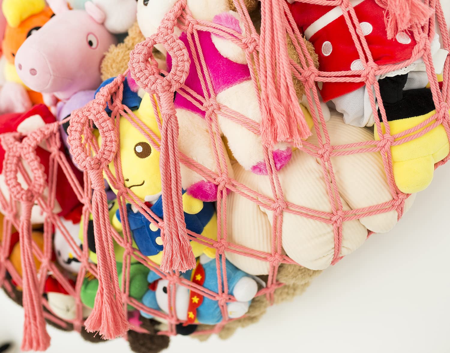 Diocos eco cotton macrame material crafted for durable, safe wall display.