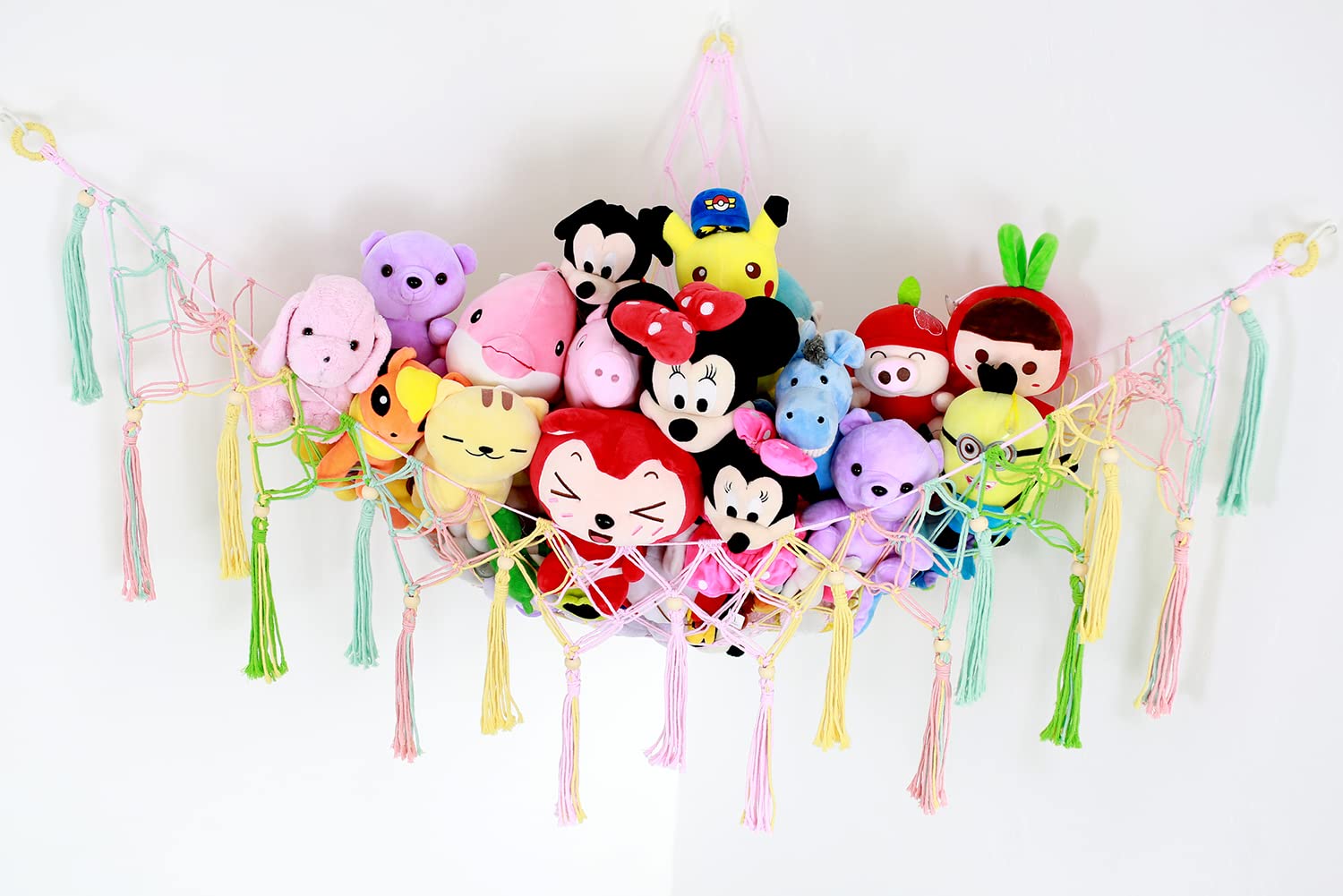 Diocos Toy Hammock Large Capacity holds more plush toys for tidy spaces.