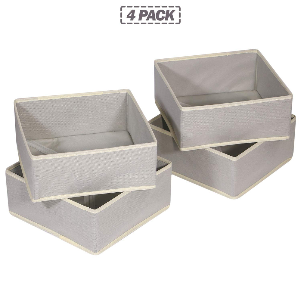 DIOMMELL multi-purpose storage grey box for baby clothes, toys, or cosmetics.