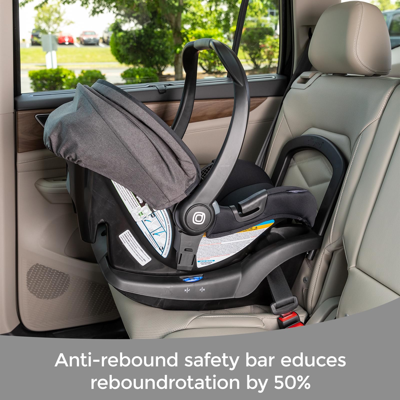 Diono Quantum 4 base and infant seat setup for quick car installs.