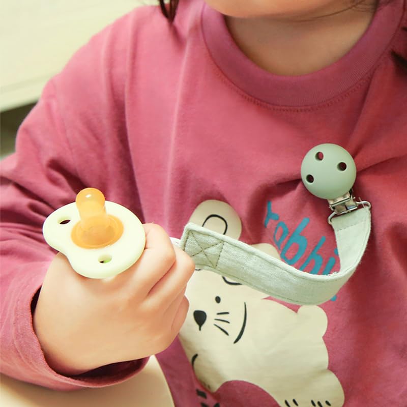 Dirbabi pacifier clip compatibility with most pacifiers and small teethers.