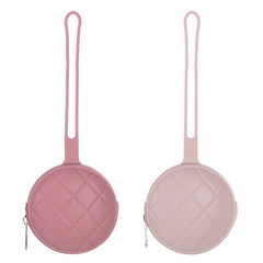 Dirbabi pacifier holder case shows soft silicone material for safe, easy-clean storage.