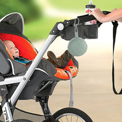 Dirbabi pacifier holder case with stroller clip keeps items secure on the go.