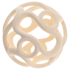 Dirbabi silicone teething ball top view shows easy to hold grip for sensitive gums.