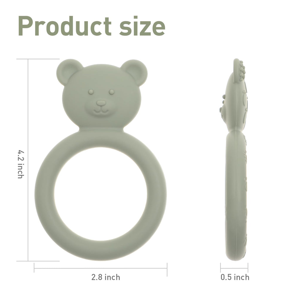 Dirbabi teether color combo Power Rose and Dusty Lilac adds playfulness