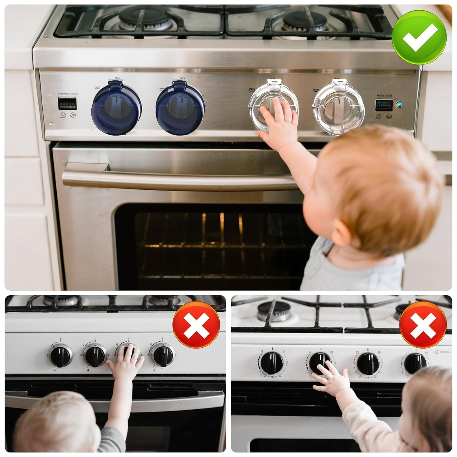 Disflmm durable PP stove knob cover withstands heat near stove
