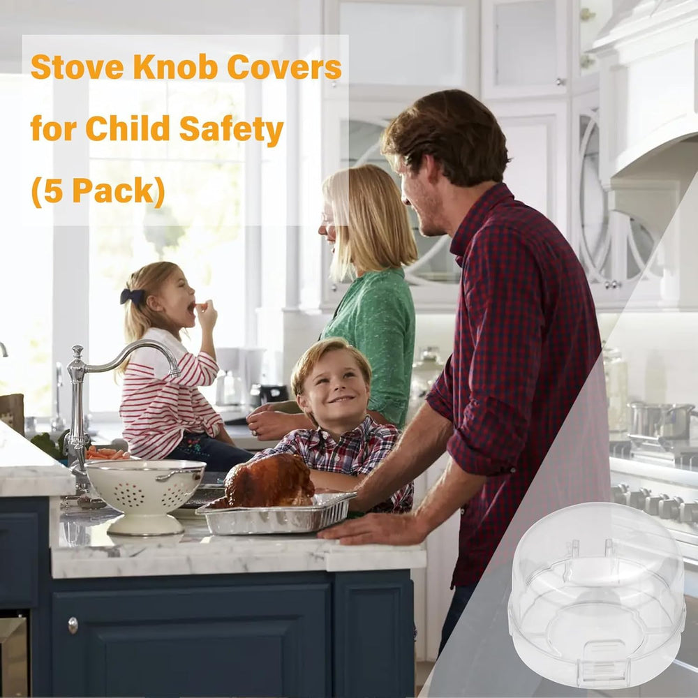 Disflmm stove knob cover in a clean kitchen scene