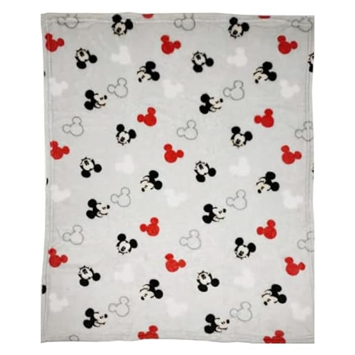 Disney Mickey Mouse baby blanket soft and cozy.