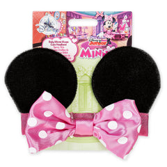 Disney Store Minnie headband satin lining adds soft, gentle touch against baby skin.