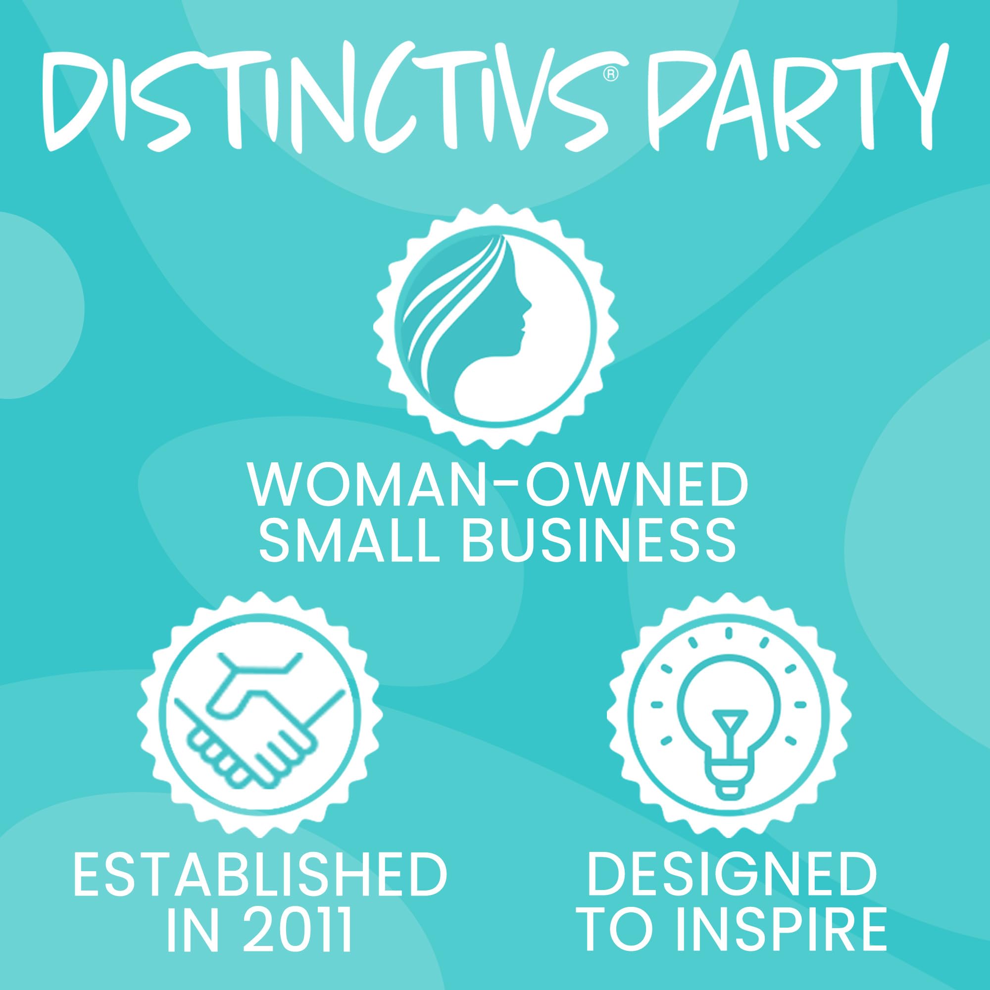 Distinctivs Woodland Baby Shower Sticker set showcases watercolor creatures for durable party décor