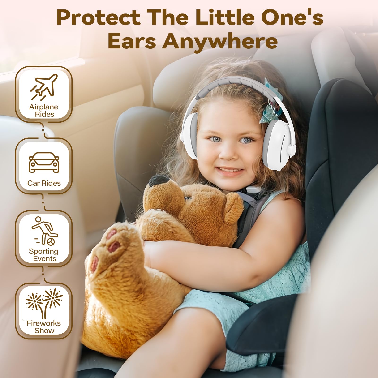 DITHIN soft headband close-up demonstrates comfortable wear for infants.