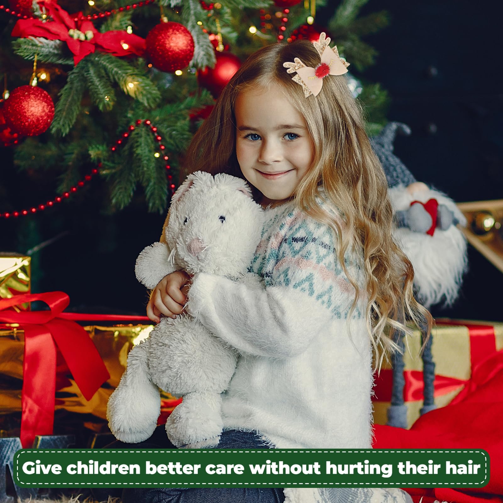 DIVINA VITAE alligator clip wrapped in cloth keeps hair safe and snags minimal.