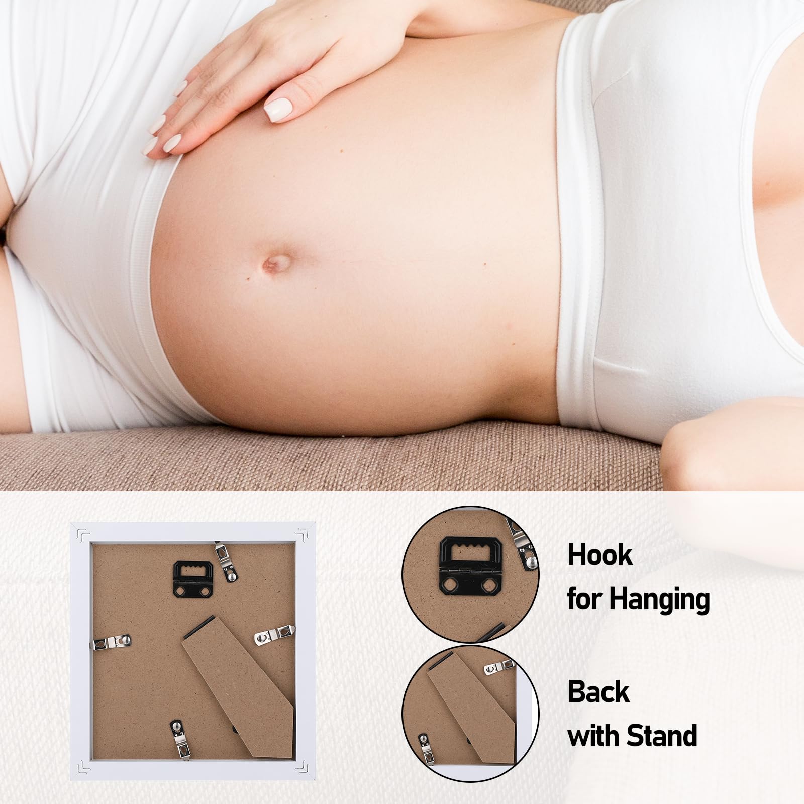DIVINA VITAE Ultrasonic frame inside photo highlights ultrasound memories in home keepsakes