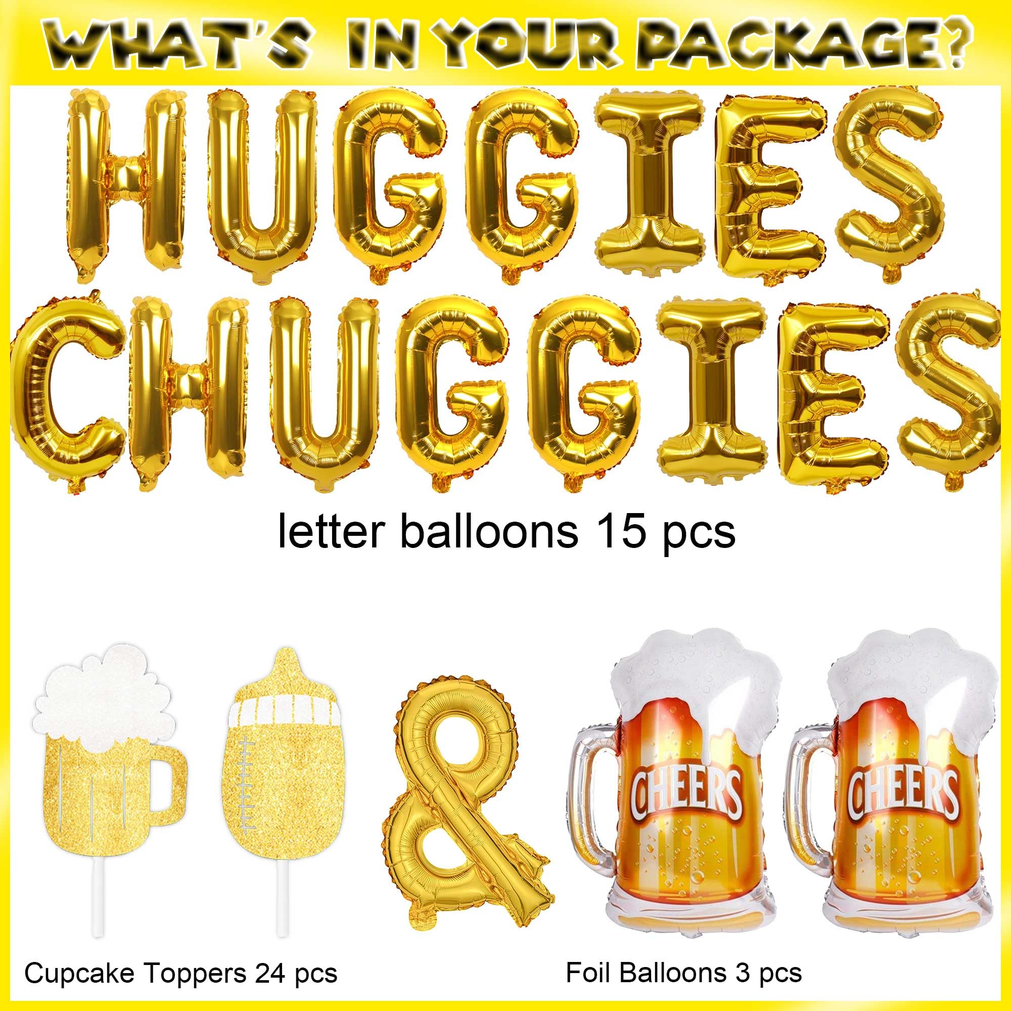 DIYCAM Huggies Chuggies cupcake toppers for adorable party treats and photos