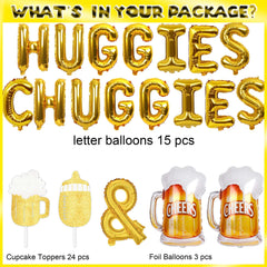 DIYCAM Huggies Chuggies cupcake toppers for adorable party treats and photos